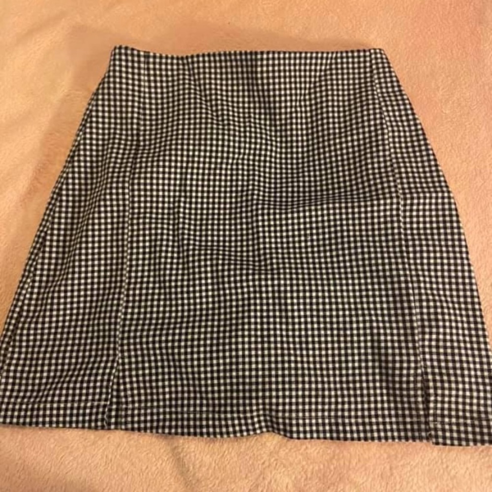 Plaid mini skirt